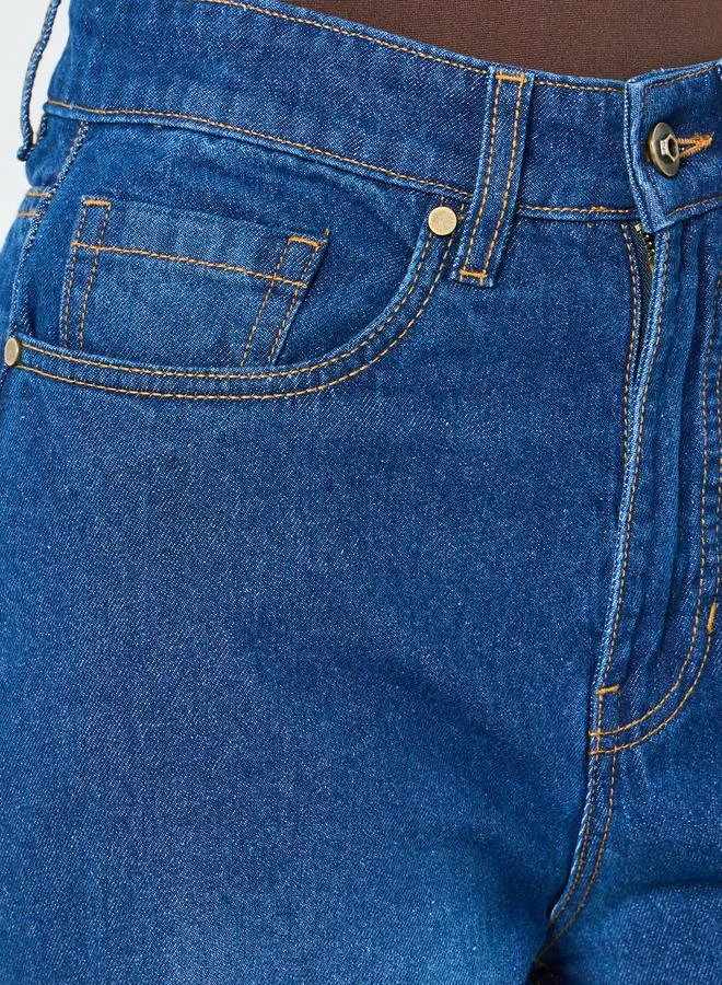 Styli Women Blue High Rise Wide Leg Jeans
